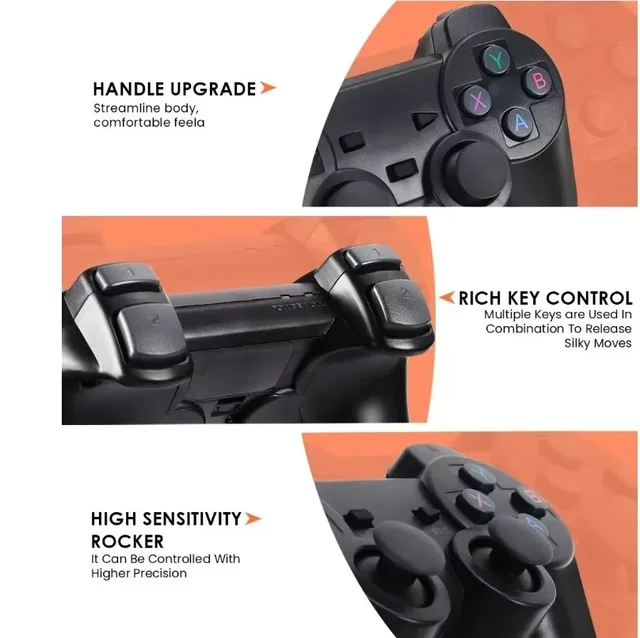 X2 Plus 64G Handheld Game Console – 4K Ultra HD Screen, 10,000+ Retro Games, Wireless HDMI TV Out, 50+ Emulators Gamepads 4