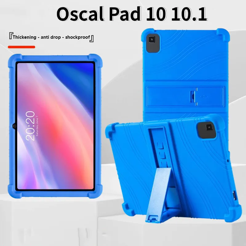 Soft Silicone Case For Blackview Oscal Pad 10 10.1inch Stand Drop Protection Cover
