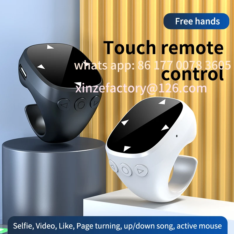 

Customizable JX-13 Smart Fingertip Ring Remote Control Wireless Bluetooth Mobile