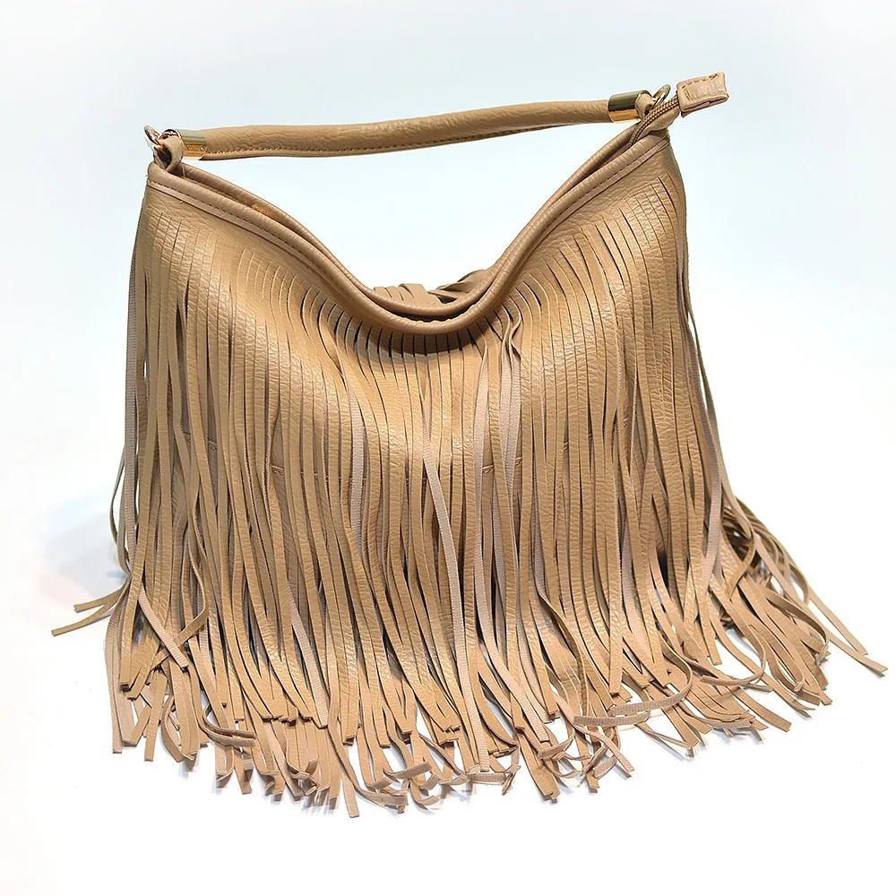 

New Women Totes Messenger Bag Ladies Casual Trendy Crossbody Handbags Female Double-sided Vintage Tassel Shoulder Bags For Women