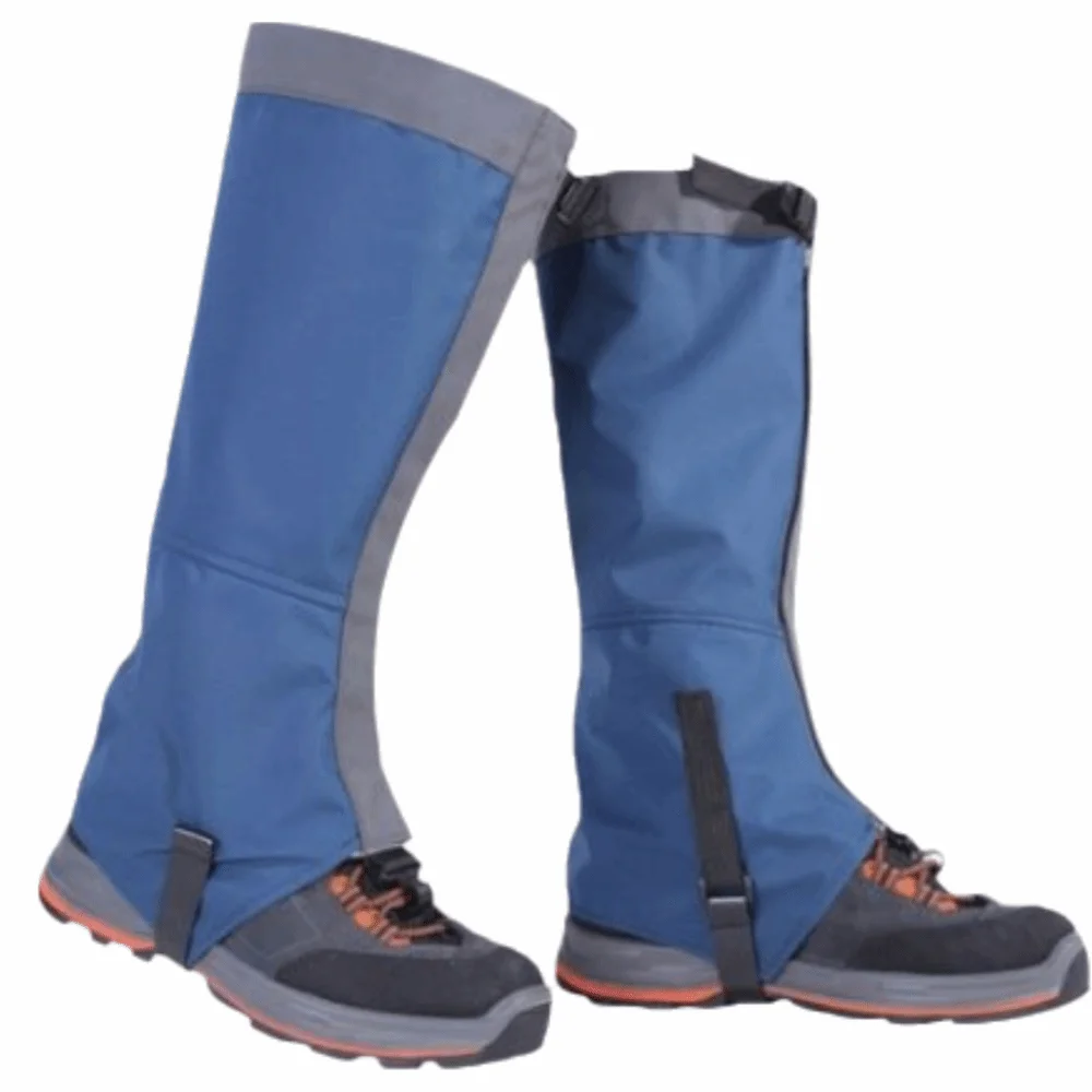 

1 пара прочных гетр из нейлоновой ткани 420D, походные гетры, легкие гетры для зимних ботинок, водонепроницаемые гетры для катания на лыжах