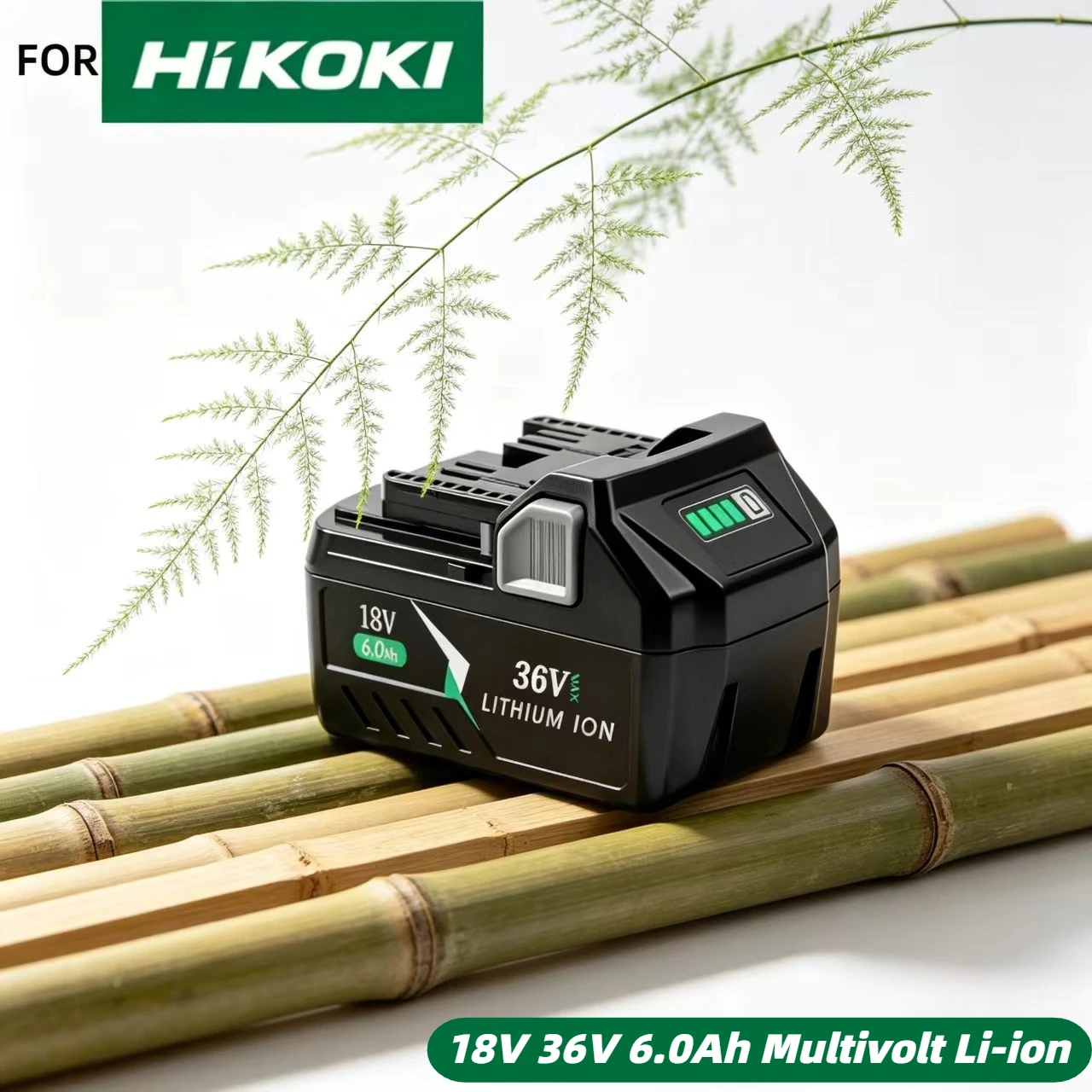 

Аккумулятор Multivolt 18В 36В 6.0Ач для инструментов Hitachi HiKOKI Li-ion, совместимый со всеми сериями BSL1840 BSL1850, для беспроводных инструментов.
