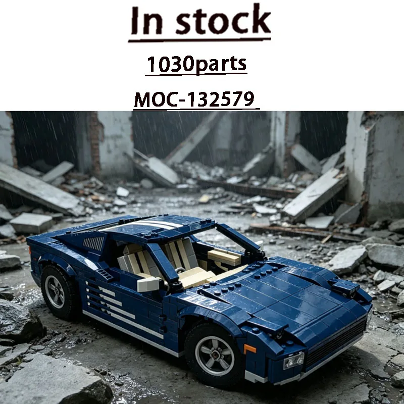 Building Block Model City MOC-132579 Street New Popular Sports Iconic Supercar 1030 Parts Birthday New Year Custom Toy Gift