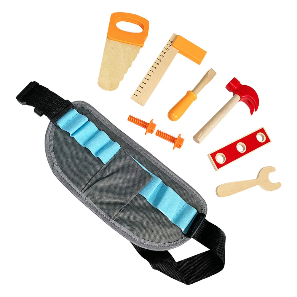 مجموعة واحدة من أدوات إصلاح اللعب التظاهري للأطفال، مجموعة خشبية لتعلم الأطفال الصغار، هدية تعليمية للنشاط التفاعلي للأطفال