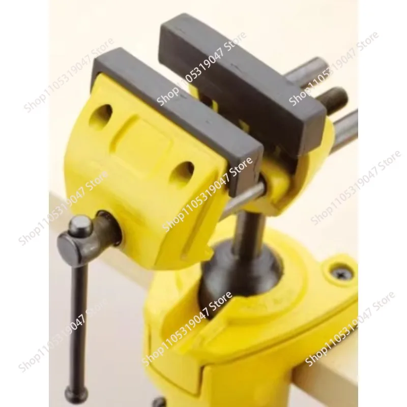 Multi-functional Table Vise,3-inch Small Bench Vise,Universal Workbench Clamp for Woodworking and Crafting