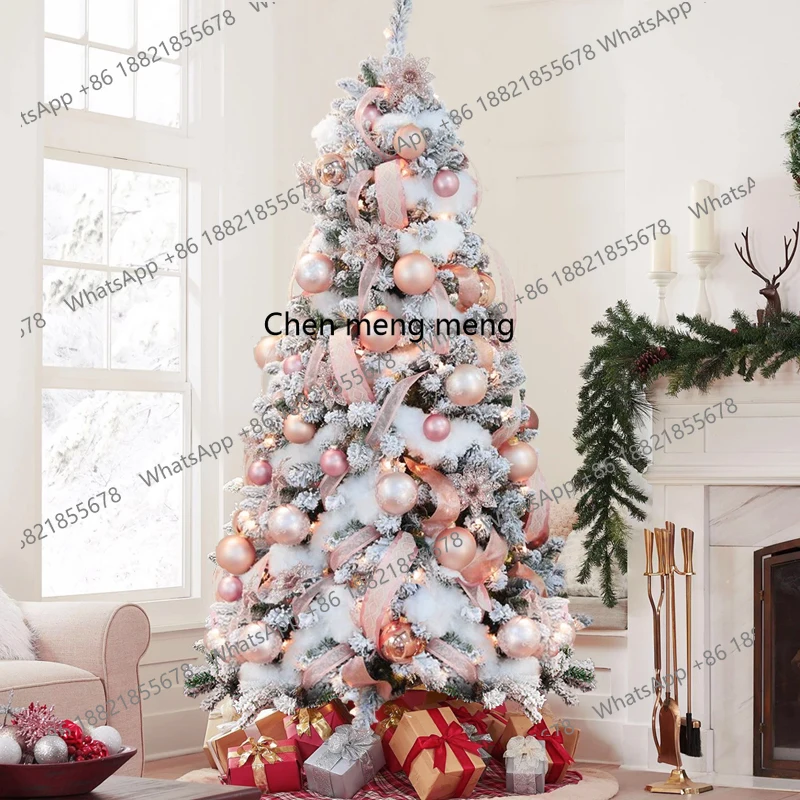 

Christmas tree home 2025 new falling snow Christmas tree package encrypted scene arrangement DIY small ornament pendant