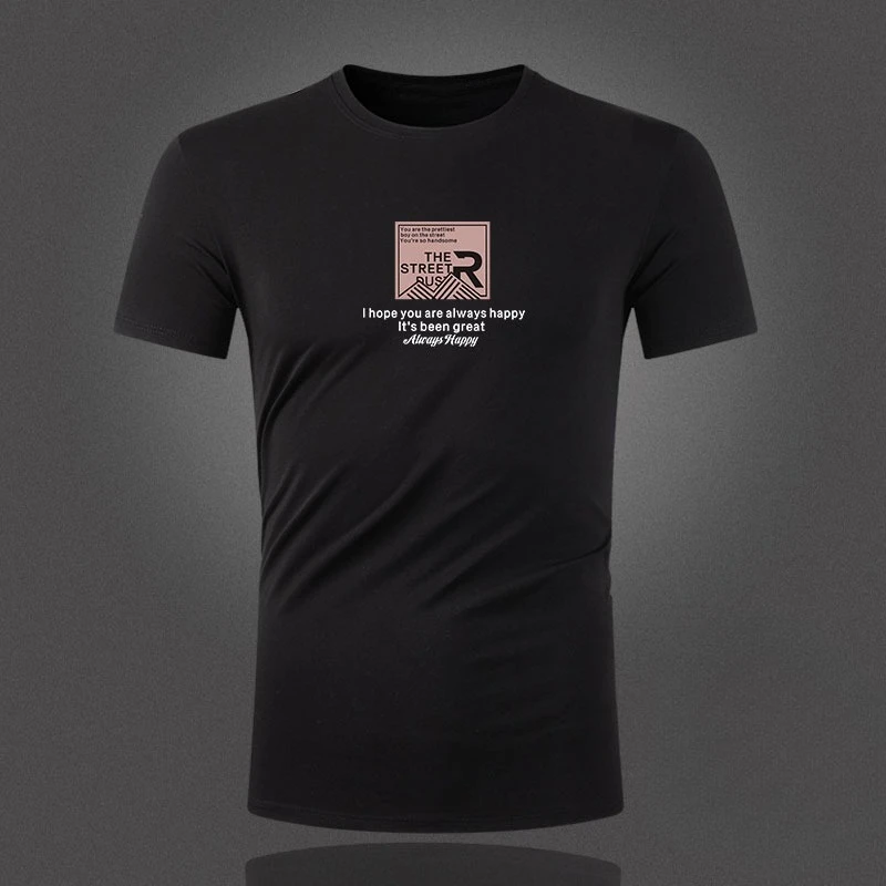 

2025 Summer new high-quality men's and women's T-shirts cotton pattern printed outdoor loose top T-shirts 0721 03