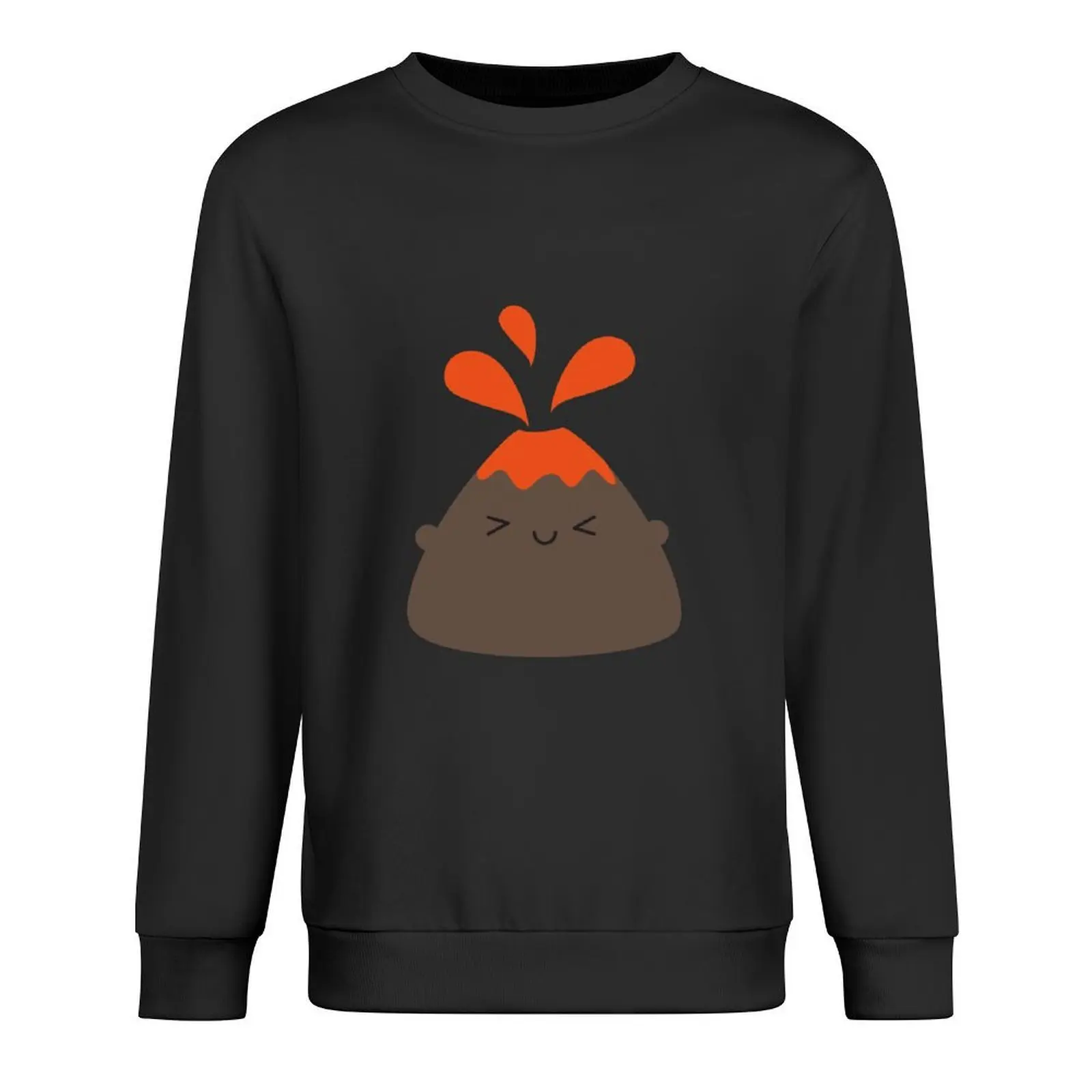 

Happy Kawaii Volcano Pullover men's winter sweater fashion men korean autumn clothes autumn sports sweatshirt man
