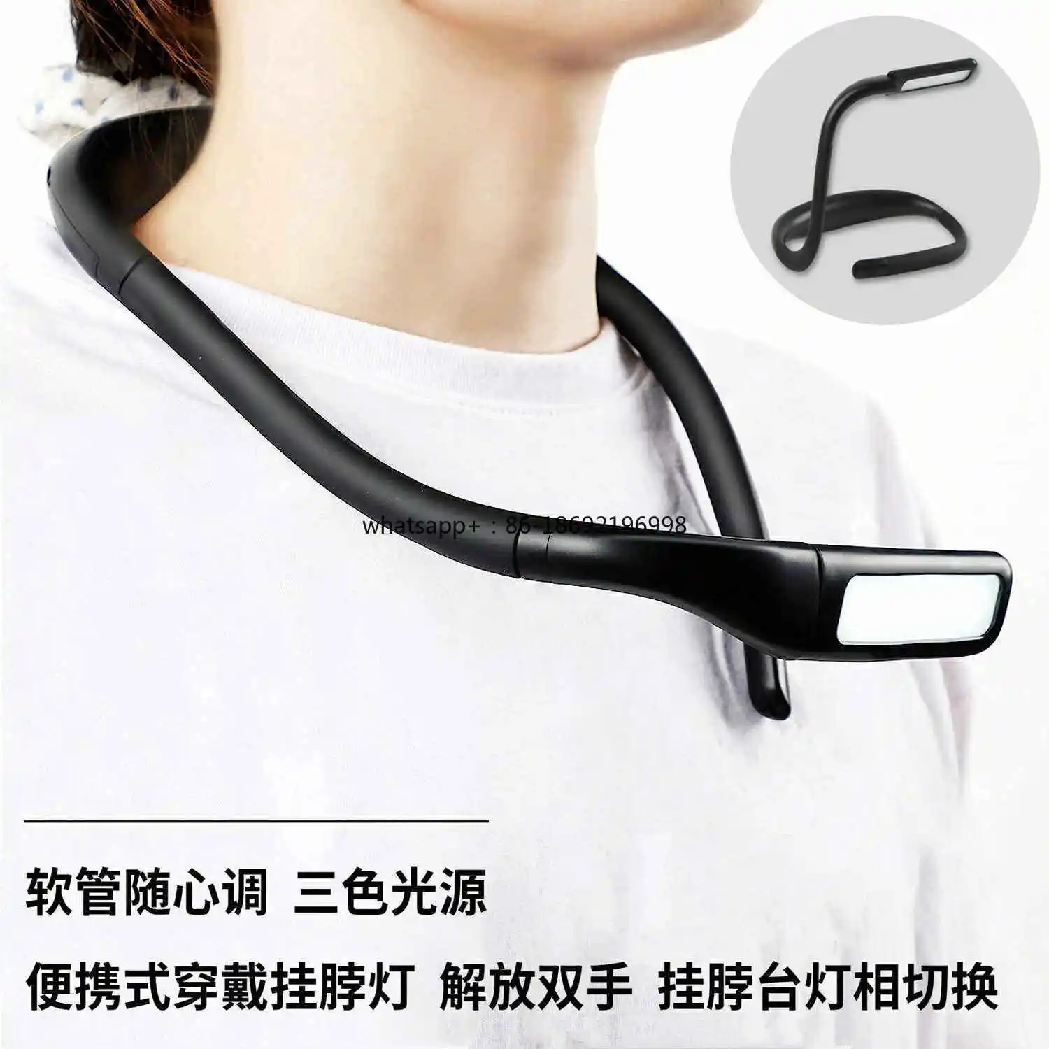 Neck Lamp Emergency Multi-function Outdoor Fishing Student Eye Protection Reading Desk Lamp Led Charging Work Lamp