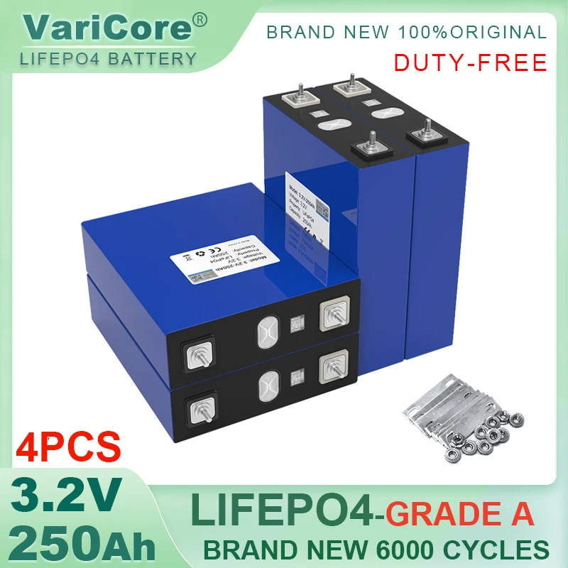 4x LiitoKala 3.2V LiFePO4 بطارية 320AH 280ah 200ah 150ah 105ah 340ah DIY 12v 24V السيارات الشمسية RV بطاريات تخزين الطاقة