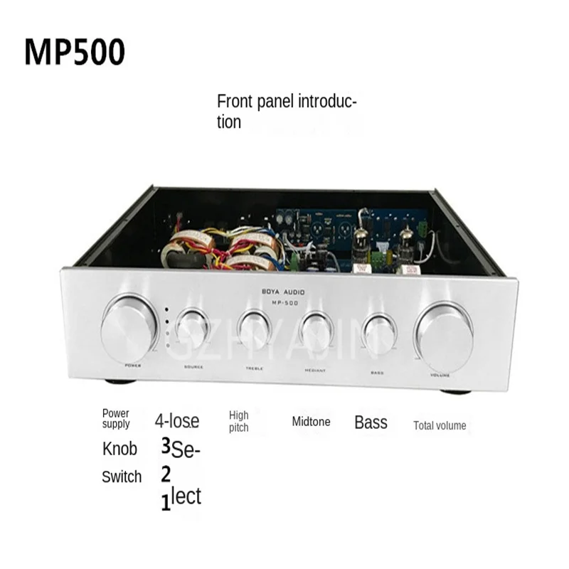 BOYA Audio Music fax bile preamp MP500 bile 6922 tube hifi fever power amplifier balanced bile preamp frequency,5Hz~50KHz