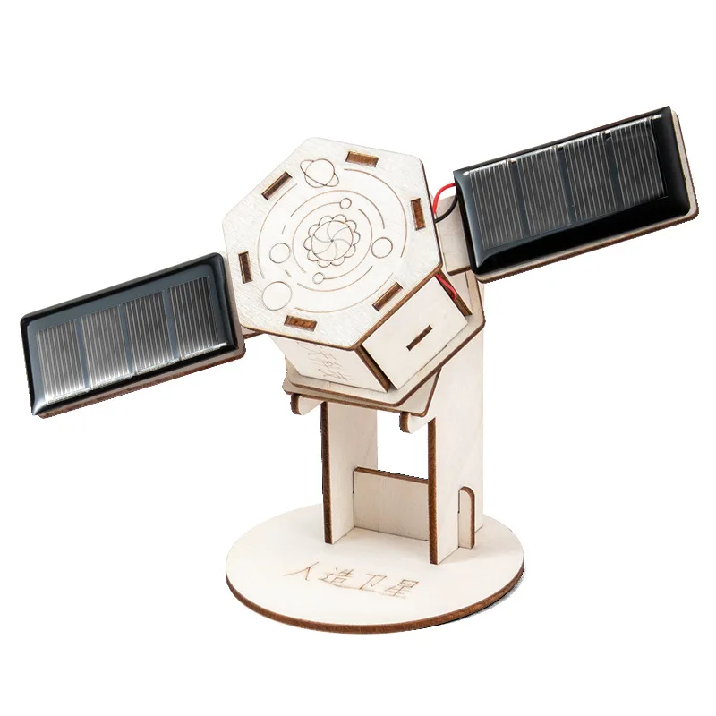 

DIY Solar Satellite Assembly Model Student Science Education Experimental Device STEM Desktop Decoration Ornament