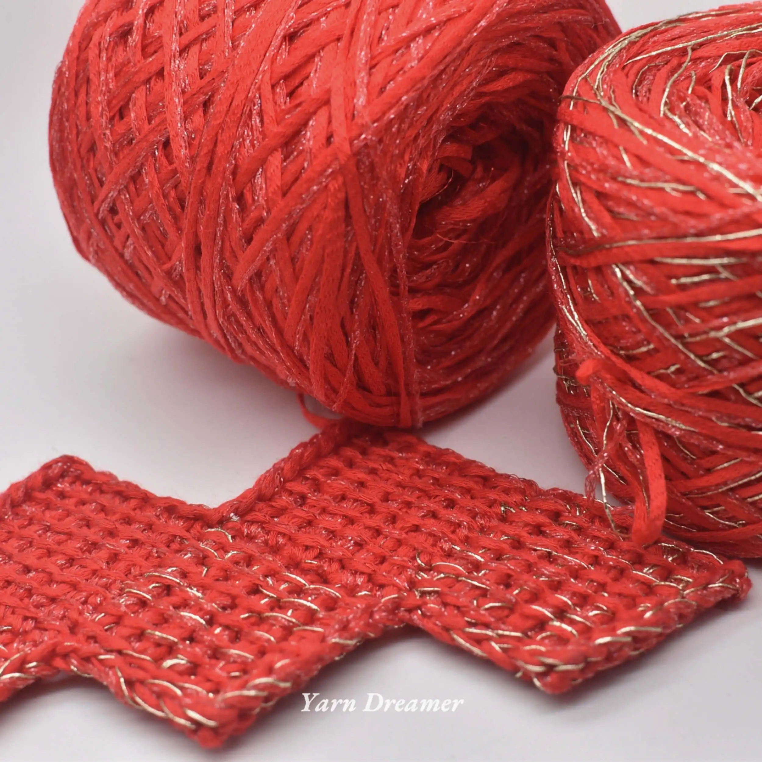 

Red Glitter Yarn For Crochet Bags Crochet Yarn 100g Gold Wool Yarn Thick Yarn for Knitting Thread Sequin Yarnart