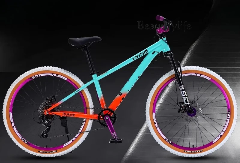 

Mountain scooter white tire all-terrain suspended flywheel 180 sound fried street flower drum student car