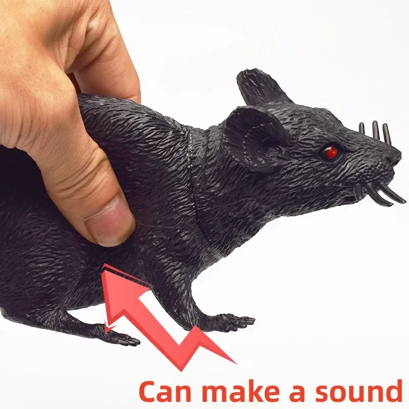 

3PCS 20cm Lifelike Small Rat Fake Mouse Model Prop Halloween Gift Toy Party Decoration Practical Jokes Novetly Funny Toys New