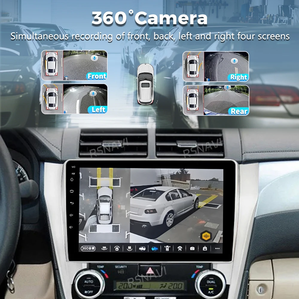 Android 16 For Toyota Camry 7 XV 50 55 2011 - 2014 2K QLED Android Car Radio Multimedia Video Player GPS AI Voice CarPlay Stereo