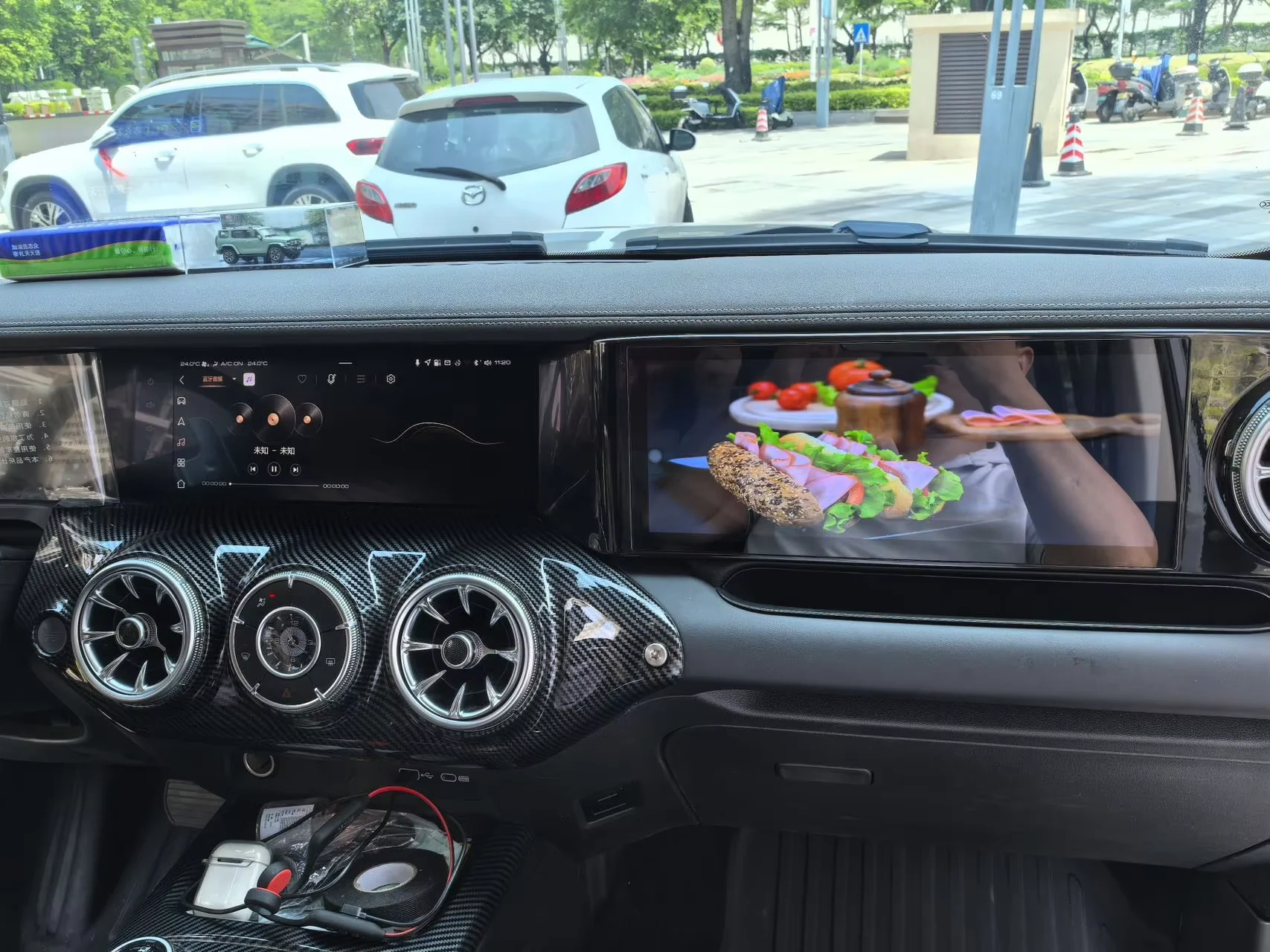 Andriod 10.0 For Great Wall Motor Tank 300 Car Radio Co-pilot Passenger Touch Screen Head Unit Carplay Auto Multimedia Player