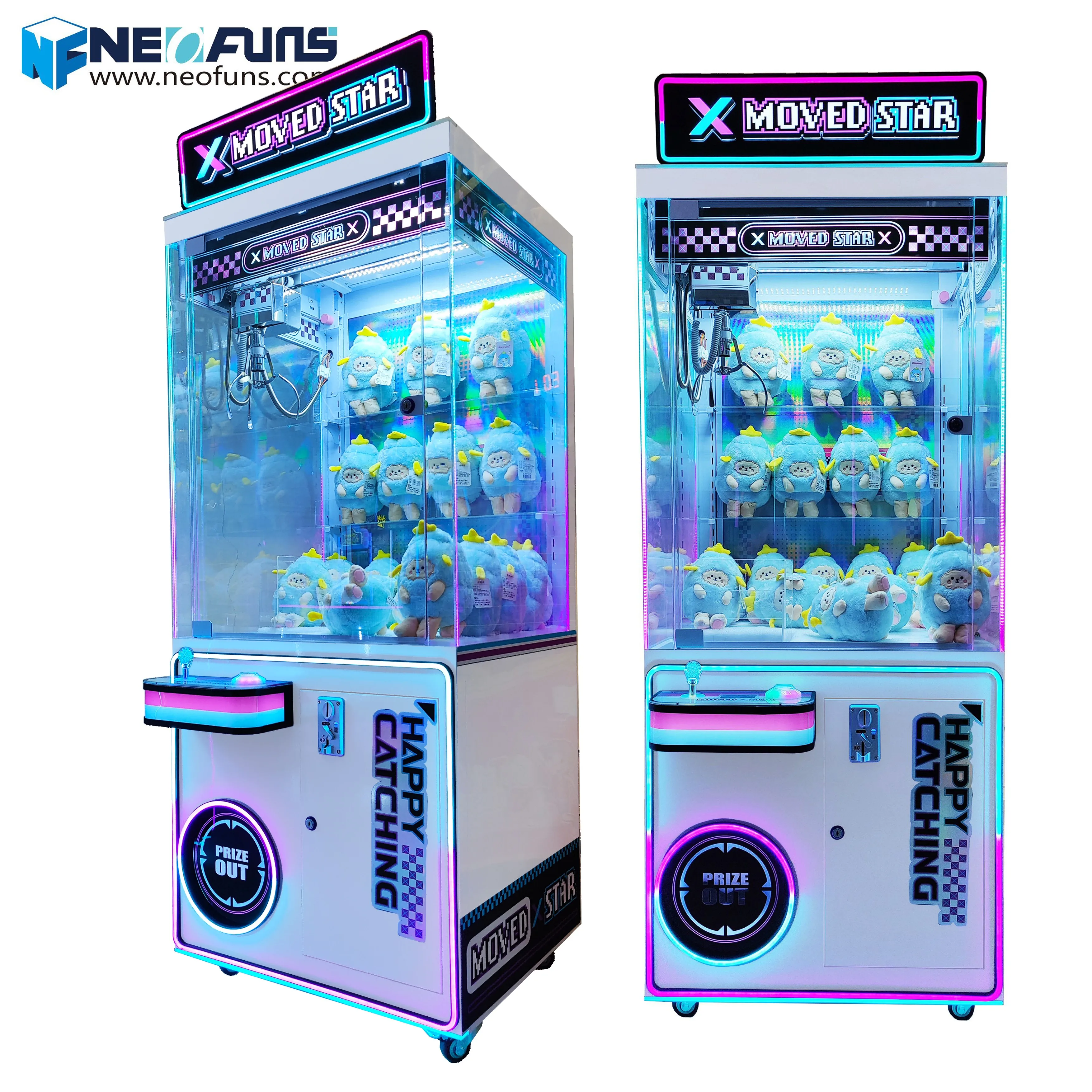 Neofuns Coin Operated Arcade Game Machine Mini Fairyland Claw Crane Machine Prize Vending Game Doll Machine for Sales