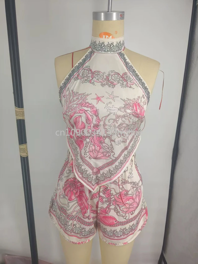 

Italy Fashion Design Women's Bikini Sets Lady Sexy Designer Brand Lady Bellyband Shorts Sets Beachwear