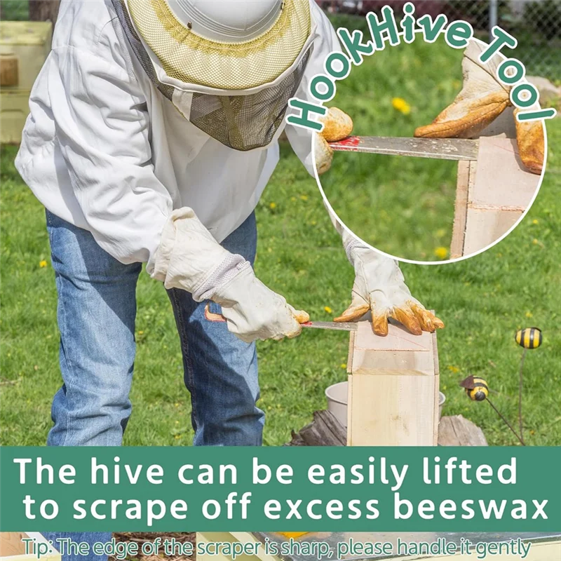 

A26I-12Piece Beekeeping S Tarter Set Beekeeping Supplies, Beekeeping Tools Bee Supplies And Equipment For Beginners