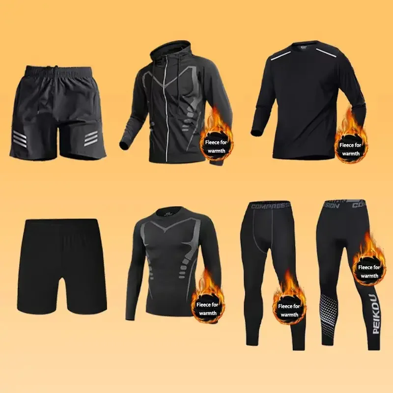 

Самые продаваемые осенние и зимние теплые комплекты спортивной одежды для мужчин для бега, фитнеса, утреннего бега, тренировок и езды на велосипеде.