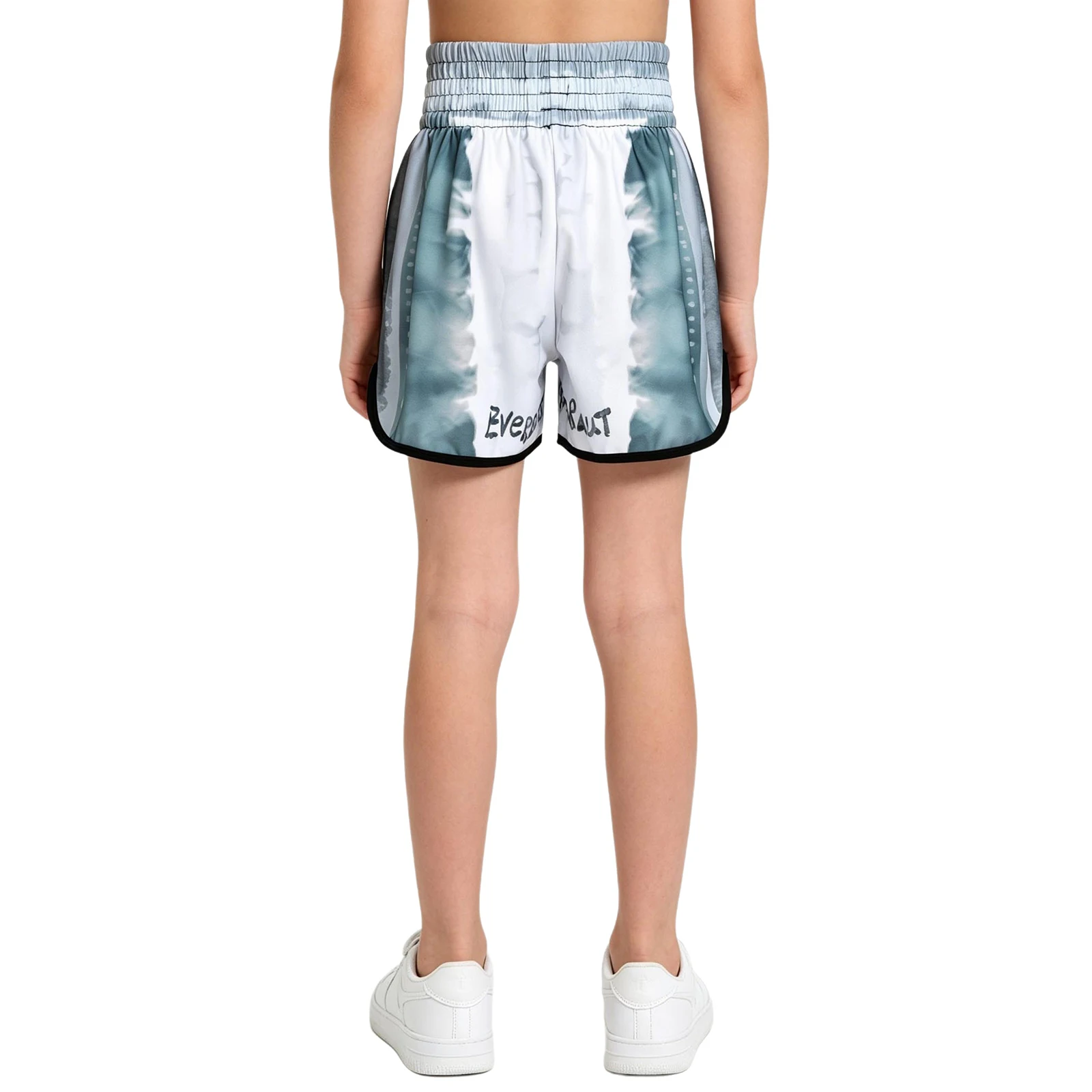 Kids Boys Boxing Fitness Sports Short Wide Elastic Waistband Printed Letters Shorts with Unique Pattern for Training Gym Workout