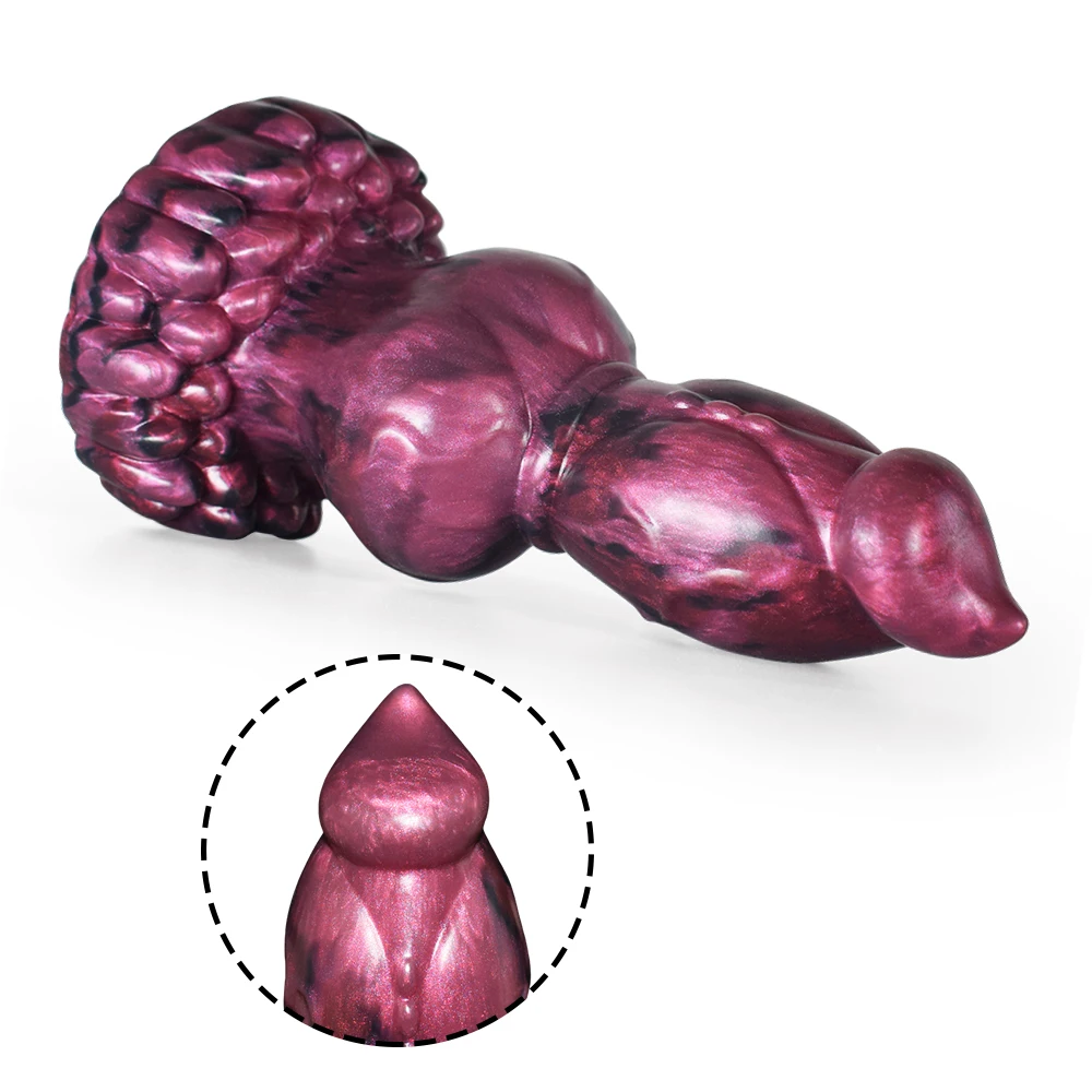 SHAZ Silicone Monster Fantasy Penis With Knot Dildo With Suction Cup Vagina Masturbation Anal Plug Erotic Sex Toy for Adults 18+