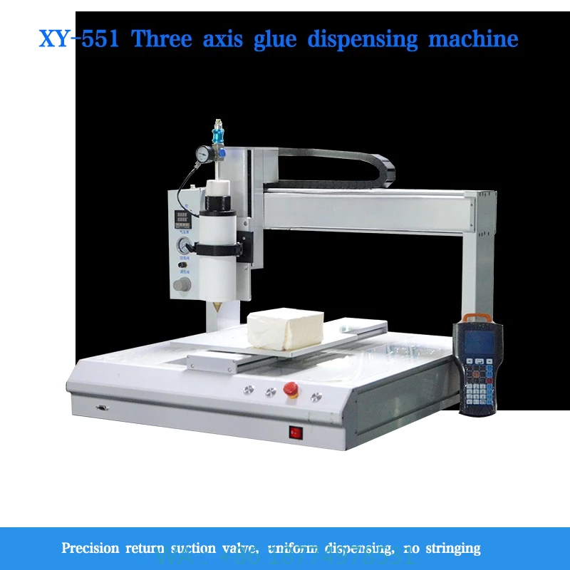 Gluing Machine with Thermostat for Industrial Efficient Bonding300ml Single-station Hot Melt Glue Dispenser,Precision Automatic
