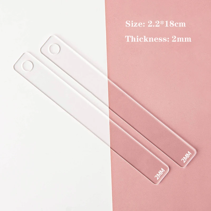 Rolstrip Pin Rail Set Acryl Polymeerklei Dieptegids Set Klei Rolstang Gids met Beschermfolie voor Polymeer Oorbellen