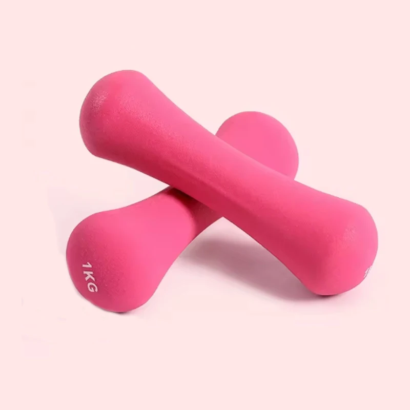 1kg Bone Stick Dumbbell Sports Gym Exercise Plasticity Small Weight Women\'s Fitness Exercise Dumbbells