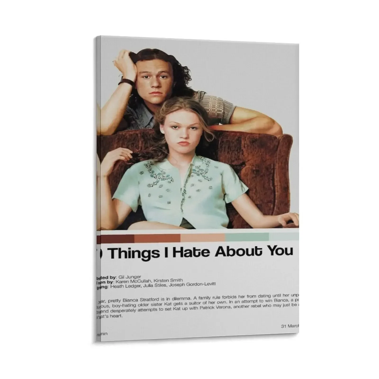 

10 Things I Hate About You (1999) Movie Canvas Painting stickers & posters Decoration wall decor