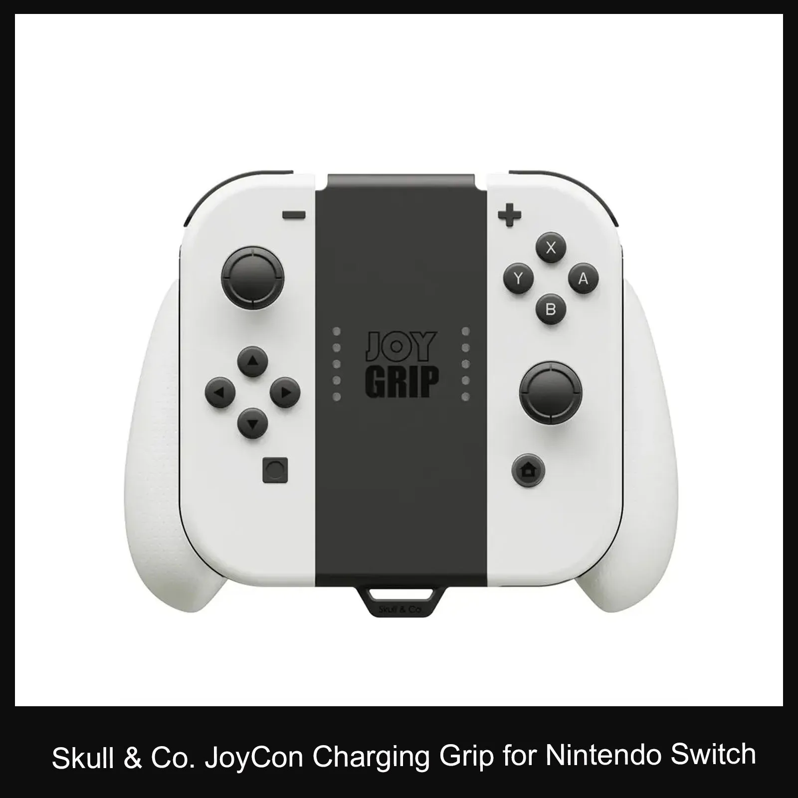 Skull & Co. JoyGrip JoyCon Charging Grip Handle Bracket Holder Charger for Nintendo Switch and Switch OLED Joy-Con Controller