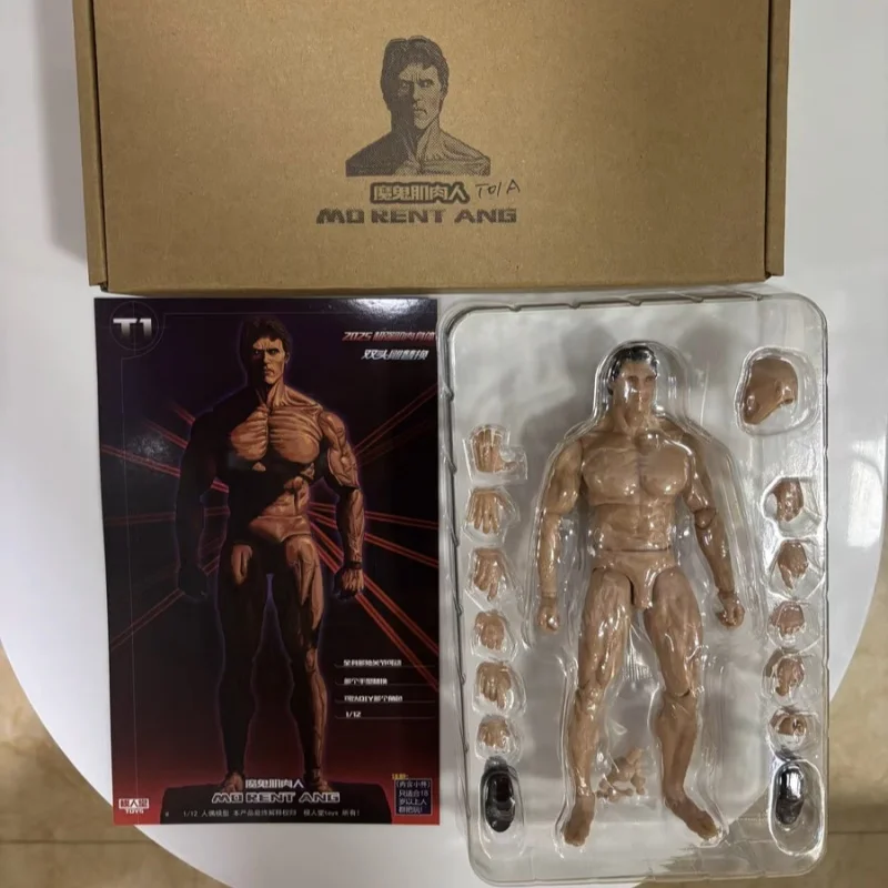 1/12 アクションフィギュア ジョイントボディ 7インチ男性兵士 超可動式関節ボディ ダブルヘッド付き