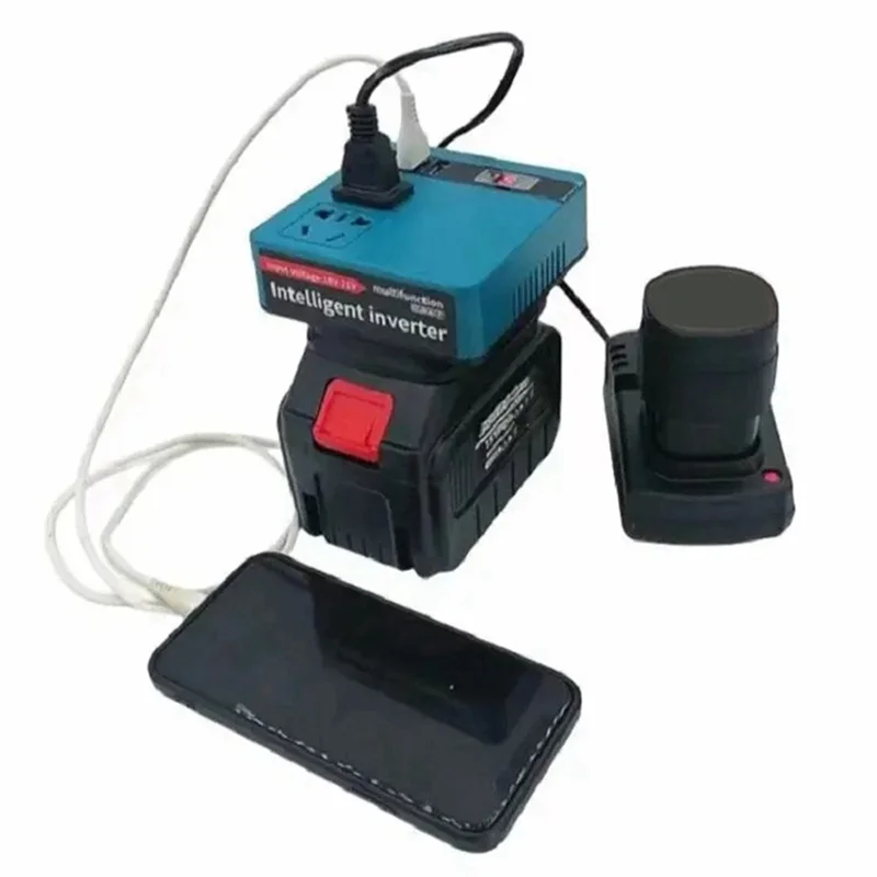 

A43T 2X For Lithium Battery Inverter, Electric Tool Battery Inverter AC220V/ DC5V/20V Outdoor Operation Inverter