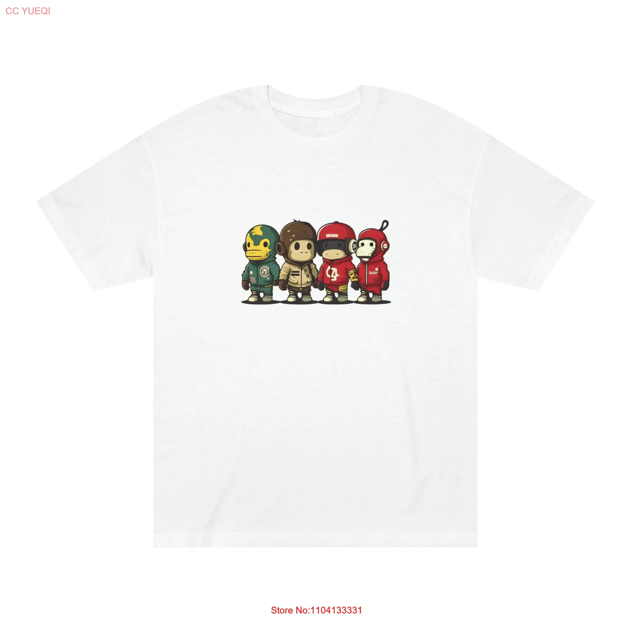 

Классическая футболка Anime Apes с длинными или короткими рукавами