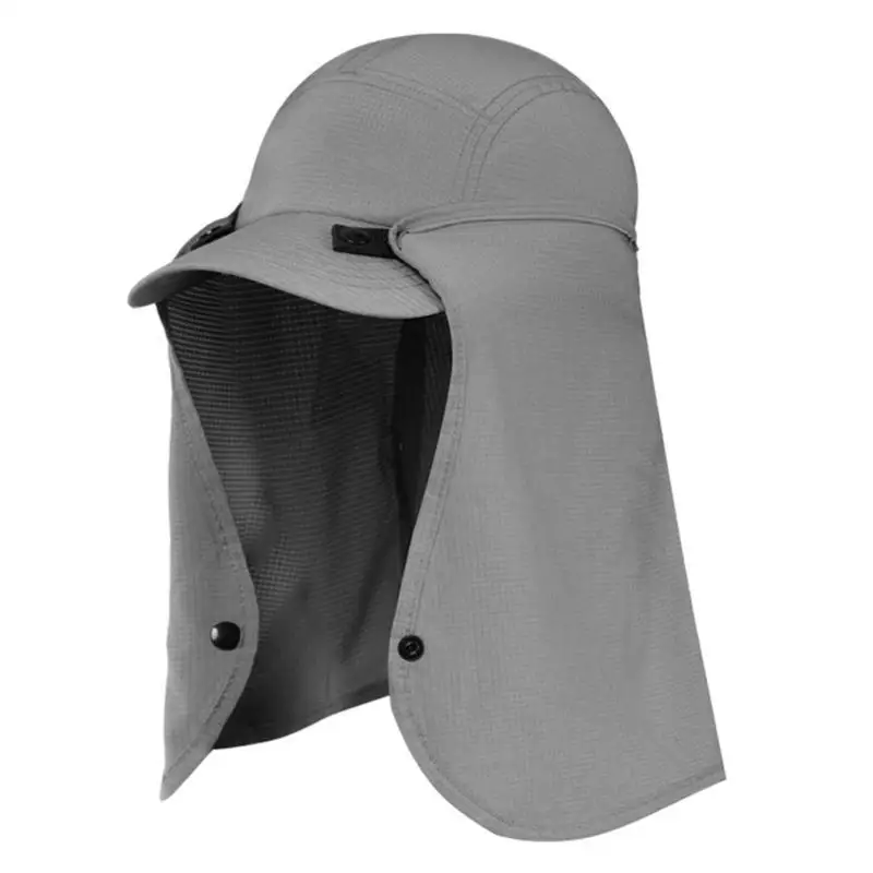 39BD Sonnenhut mit Nackenklappe, verstellbarer, modischer Sporthut mit Nackenschutz – Detail 3