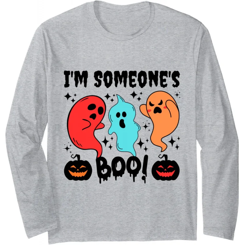 

I'm Someone's Boo Funny Halloween Ghost Matching Couple Long Sleeve T-Shirt