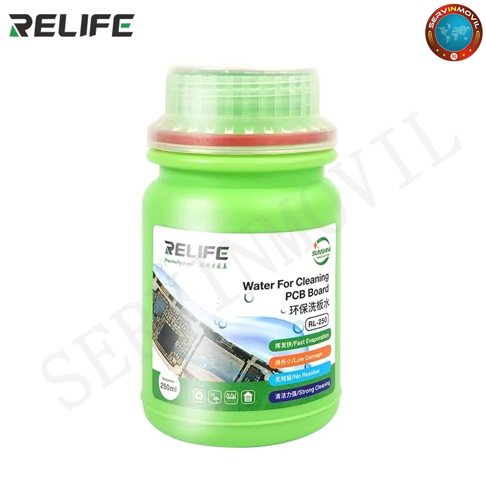 RELIFE RL-250 250ML Cleaner Liquid Lead-free Soldering Flux For Phone Computer PCB BGA Motherboard Cleaning Water