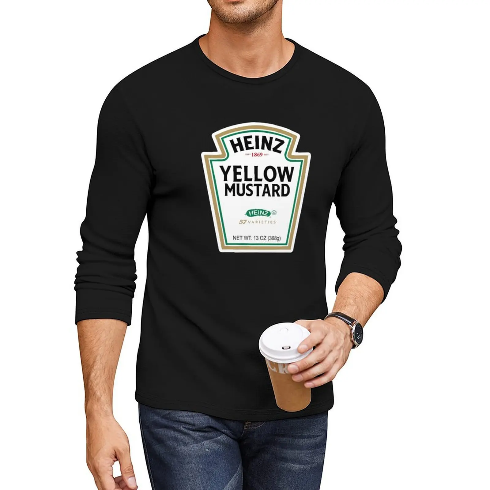 HEINZ TOMATO KETCHUP Long T-Shirt tops funny t shirts black t shirts for men