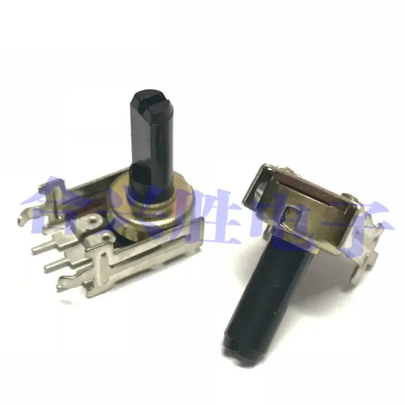 2PCS 121 Type Rotary Potentiometer B10K Audio Speaker Volume Adjustment Potentiometer 3Pin Shaft Length 15MM