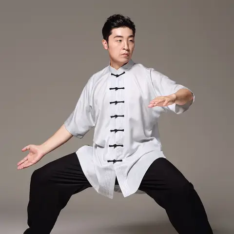 Kung Fu Dress Martial Art Uniform Tai Chi Clothes Wushu Clothing Unisex Women And Men Kun Master Short Sleeve Multicolor 2025