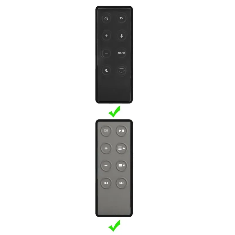 A37T-Silicone Case For Bose Solo 5, 10, 15 Soundbar Remote Control Drop-Proof Silicone Protective Case Cover