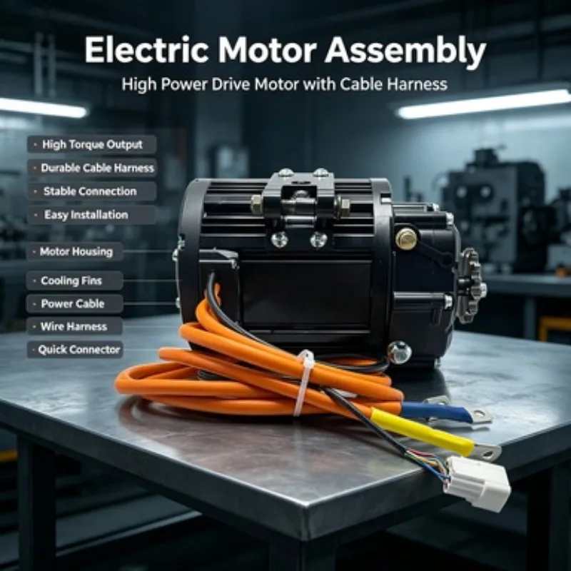 138 90H V3 Brushless Permanent Magnet Motor Rated 4000W Peak 12000W Mid Drive Power Unit For Electric Vehicle Power