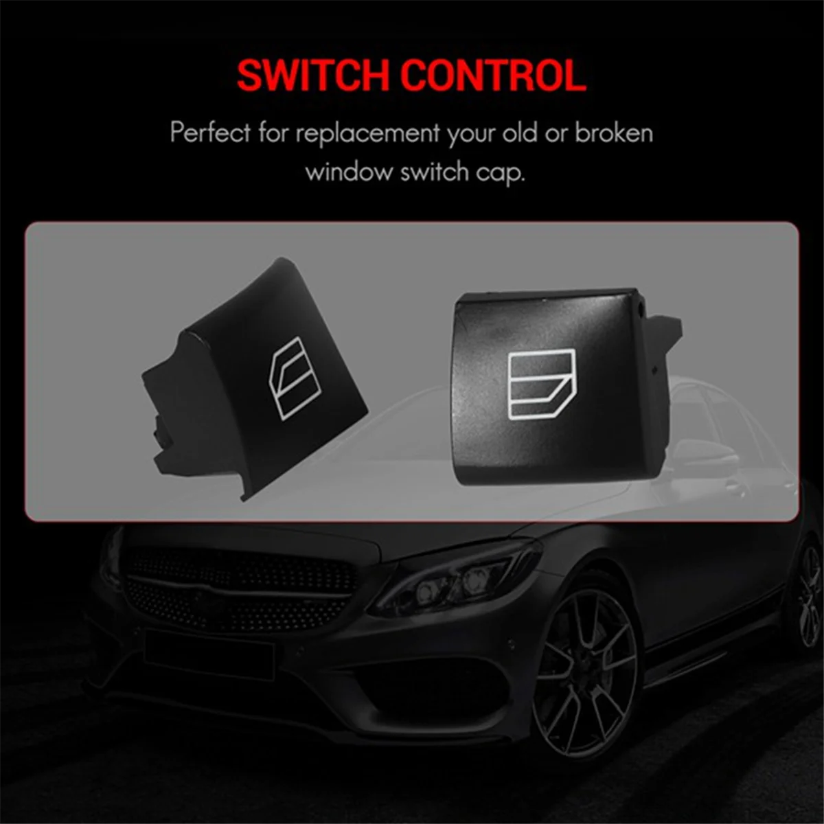 For Mercedes Benz Class W164 X164 W251 W245 Window Switch Repair Button Cap Driver Window Control Switch Button