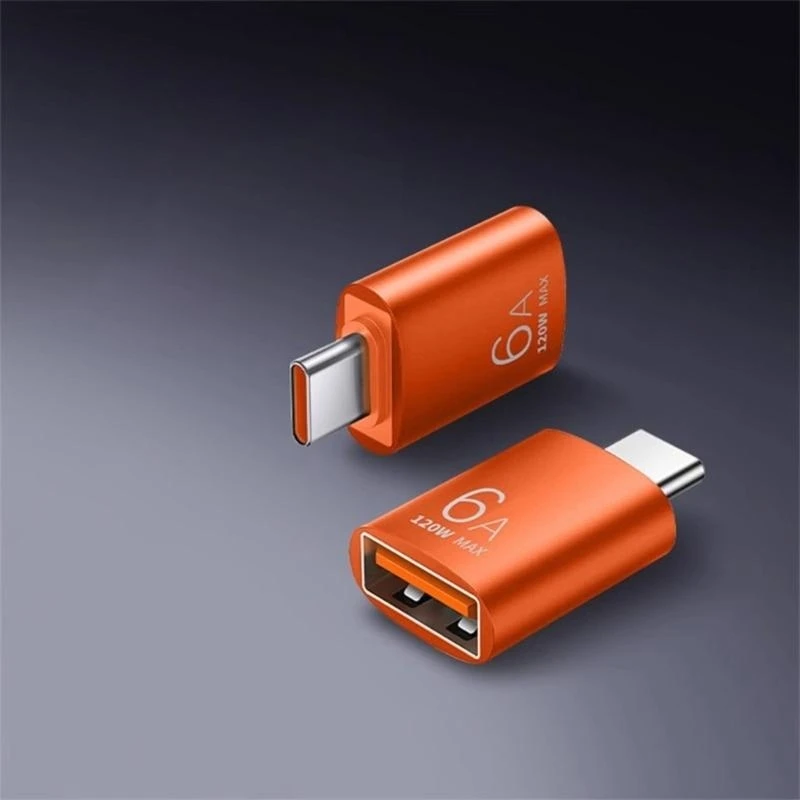 Type C To USB Adapter Ready & 6A Fast Charging Support for Smartphones