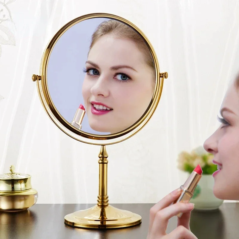 Bath Mirror 1X/3X Magnification Wall Mounted Finish Bathroom Accessories Adjustable Cosmetic Mirror 2-Face Bathroom Mirror
