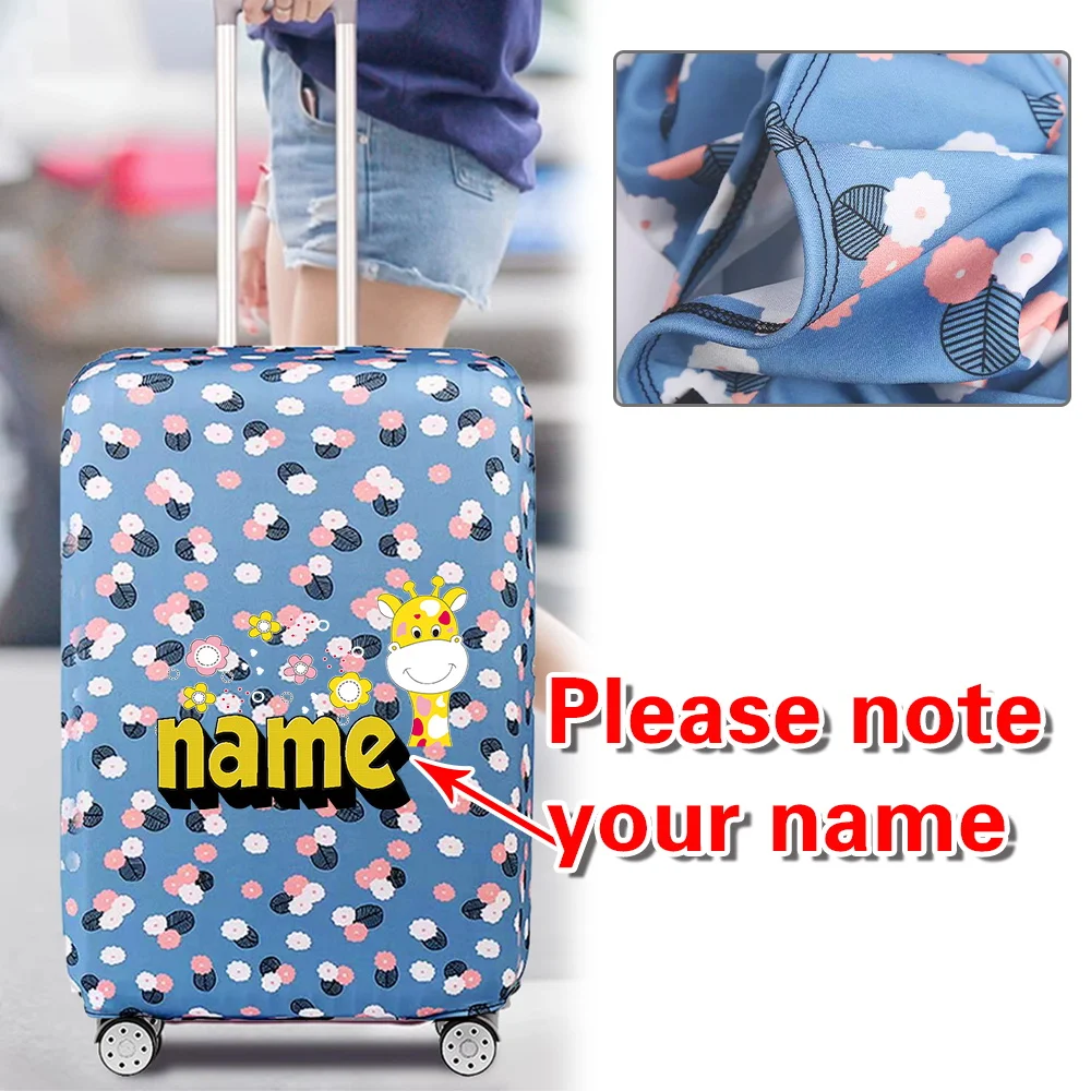

Чехол для багажа с индивидуальным именем, многоразовый защитный чехол, пылезащитные чехлы, 18-32-дюймовый чехол на тележке, подходящие аксессуары
