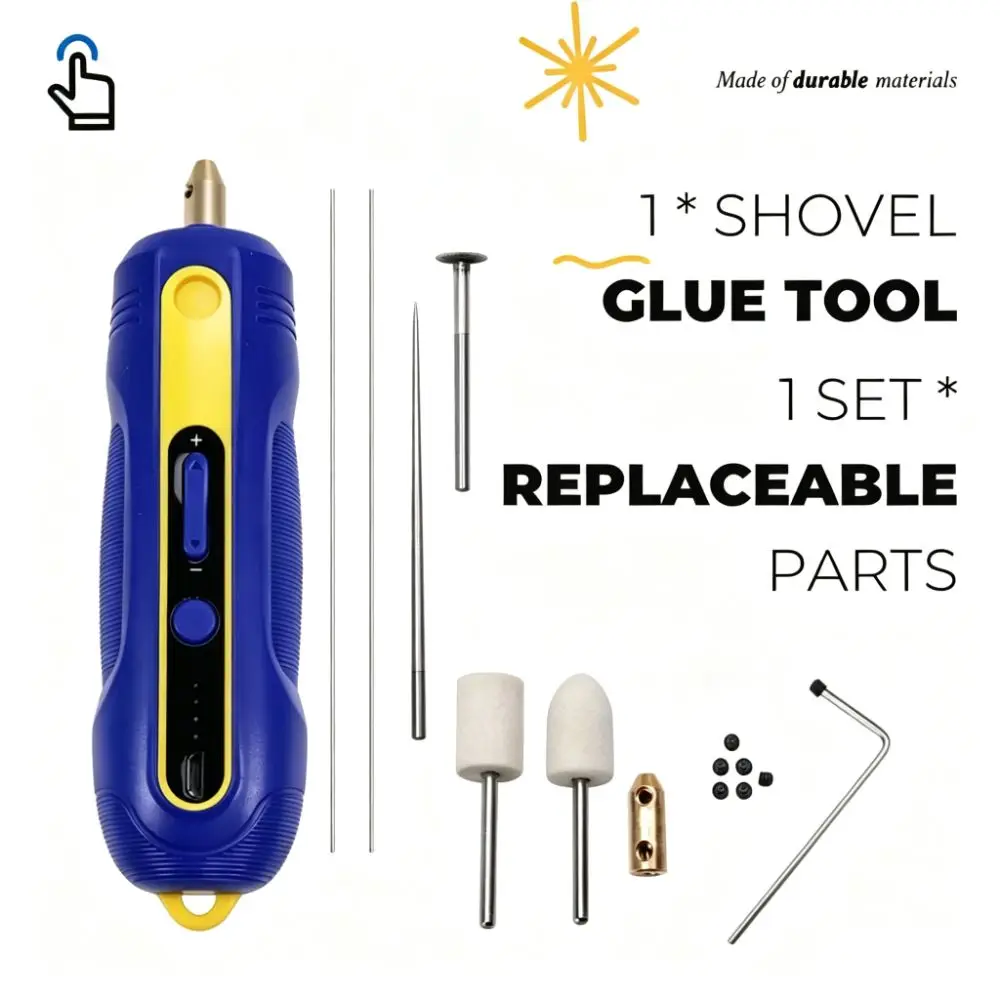 Electric Tool Electric Glue Remover LED Display Green Dust Display Lamp Glue Removal Pen Remover Tool Split Design