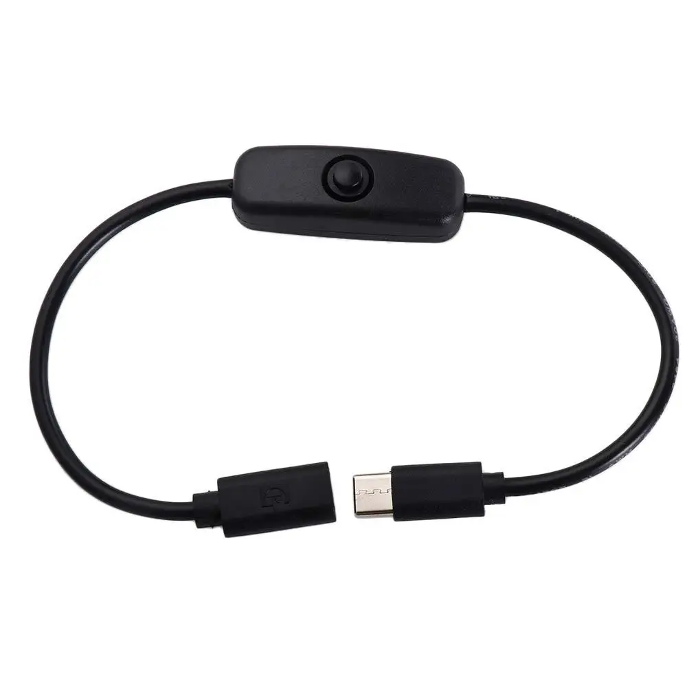 

Key Switch Type-C Ports On Off Switch Extension Cable for Raspberry Pi 4 Power Line Type C Cable Power Cord Type C Power Supply