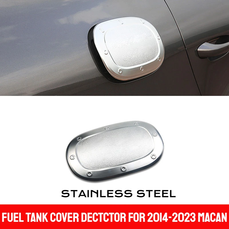 

Fit For Porsche Macan 2014-2023 Tank Oil Fuel Cap Cover Stainless Steel Accessories Styling Stickers Trim